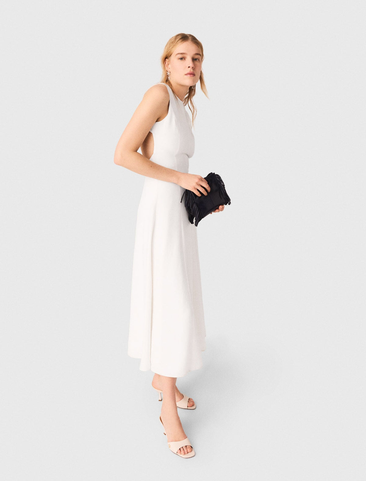 Backless midi dress | Maje