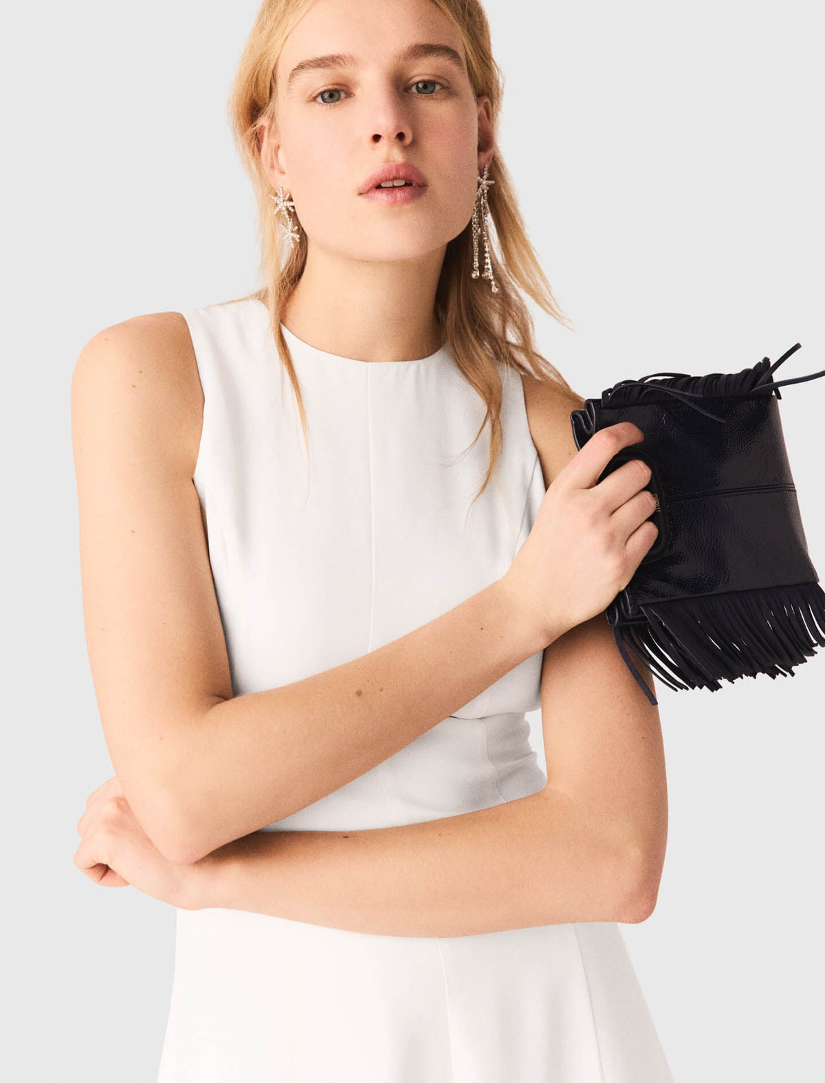 Backless midi dress | Maje