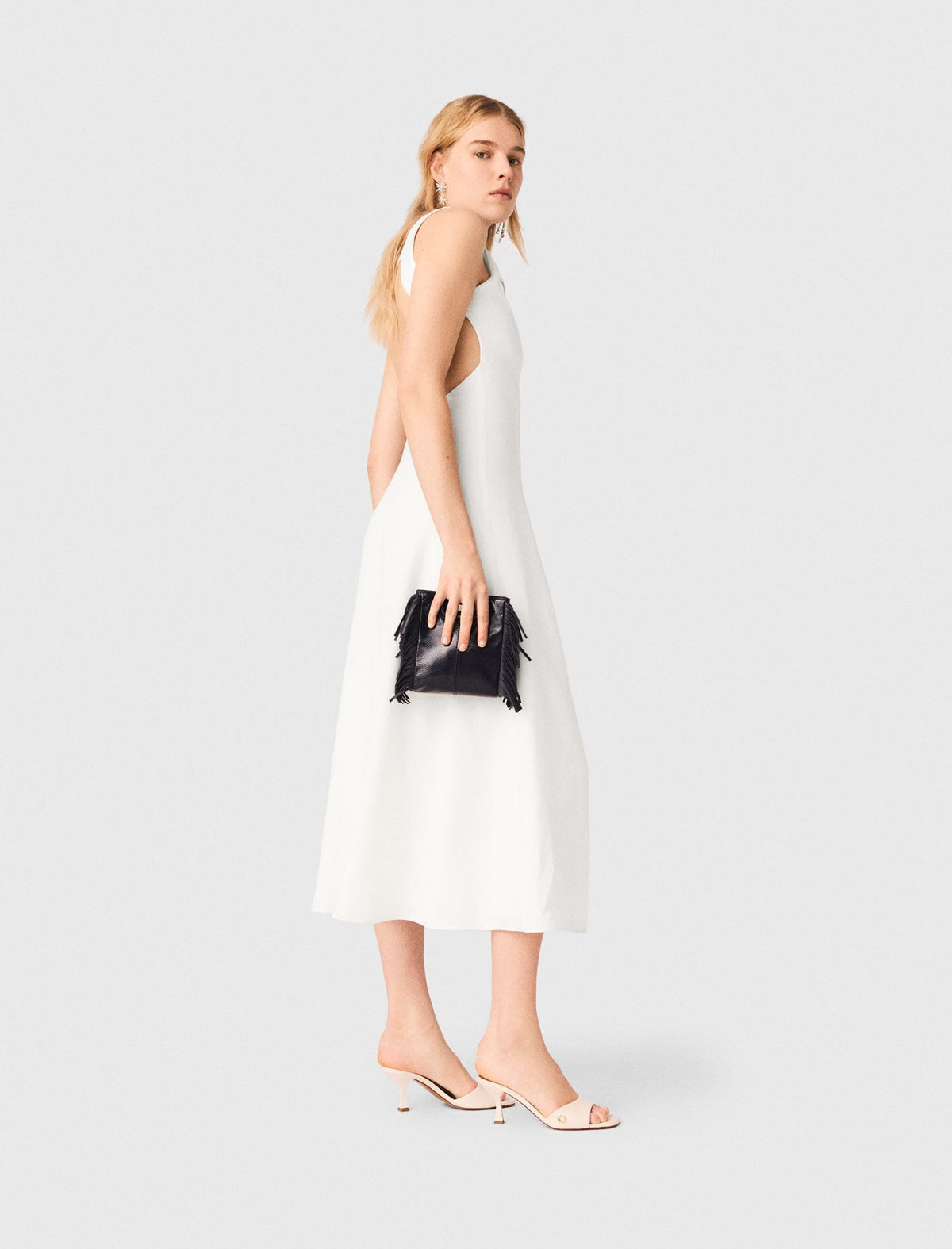Backless midi dress | Maje