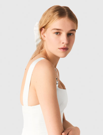 Short satin dress | Maje