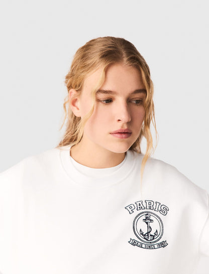 Sailor print sweatshirt | Maje