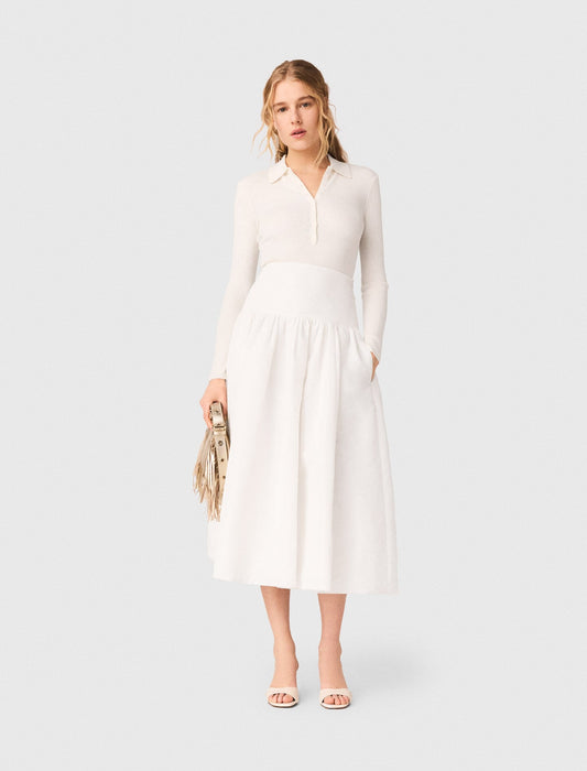 Long taffeta skirt | Maje