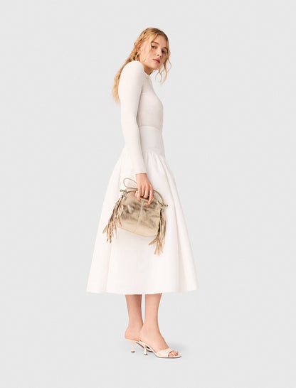Long taffeta skirt | Maje