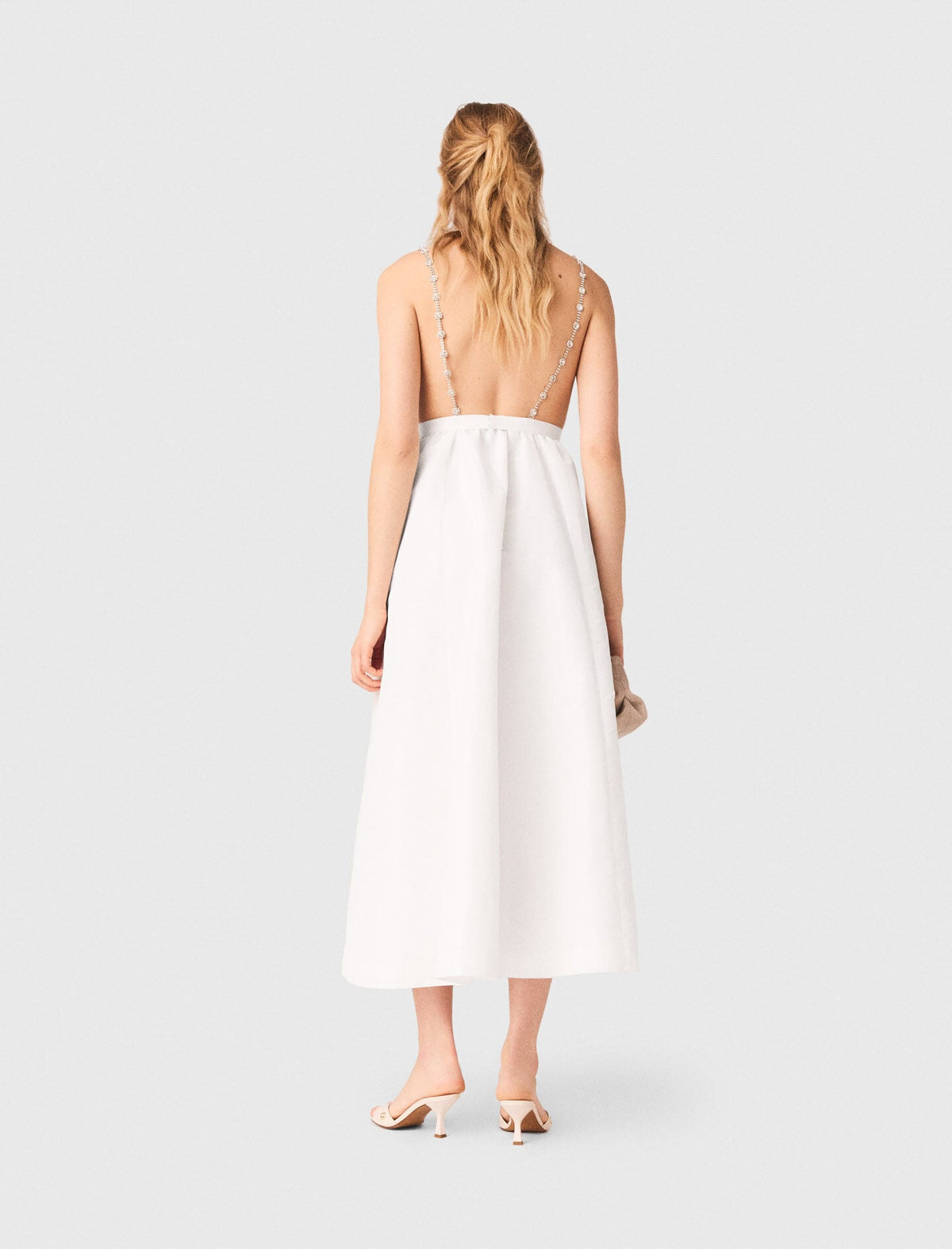 Jewelled taffeta maxi dress | Maje