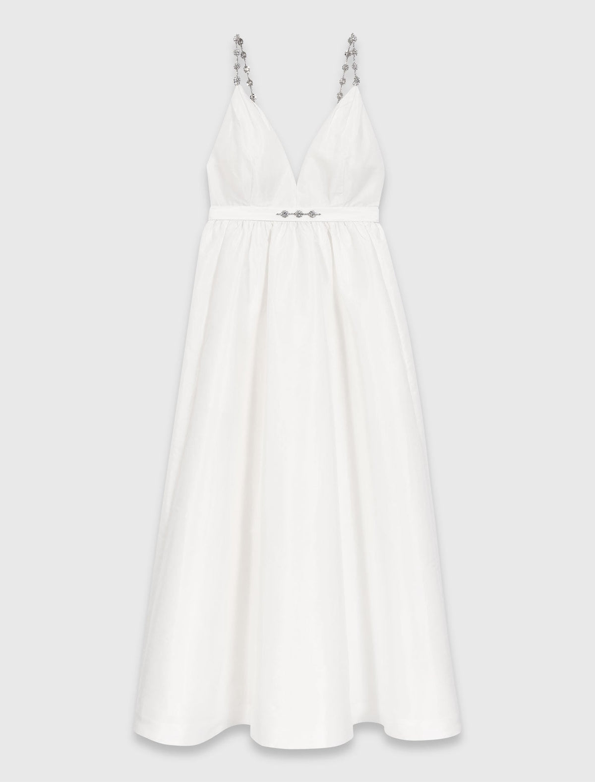 Jewelled taffeta maxi dress | Maje