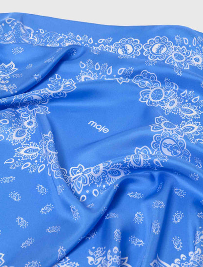 Bandana Print Silk Scarf | Maje