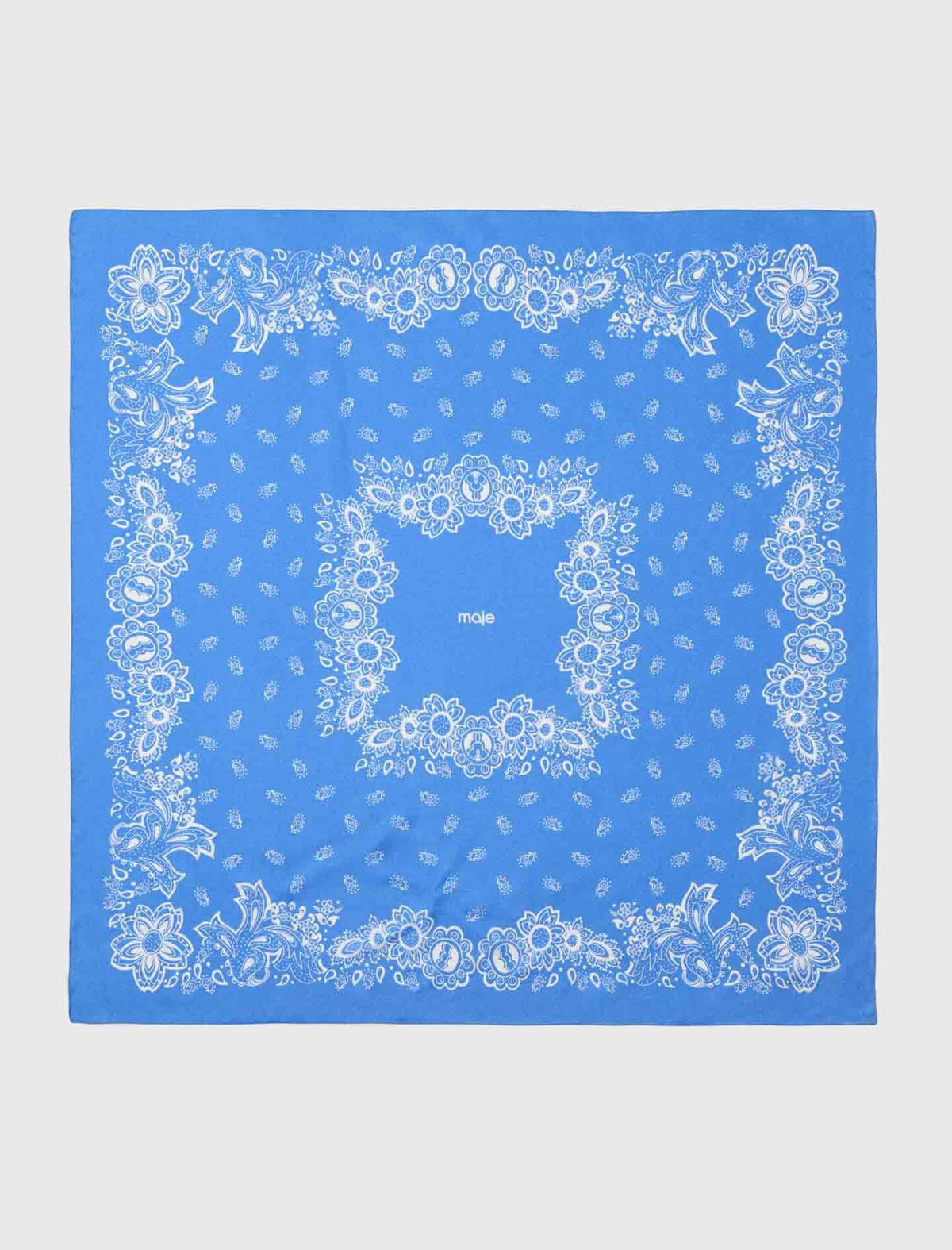 Bandana Print Silk Scarf | Maje
