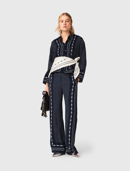 Bandana print pants | Maje