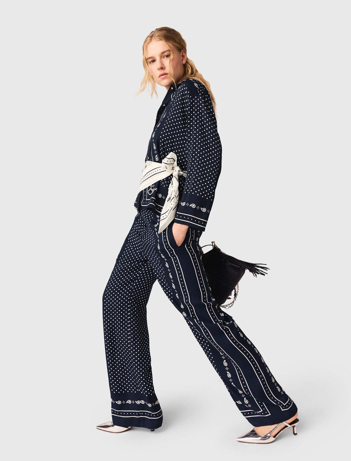Bandana print pants | Maje