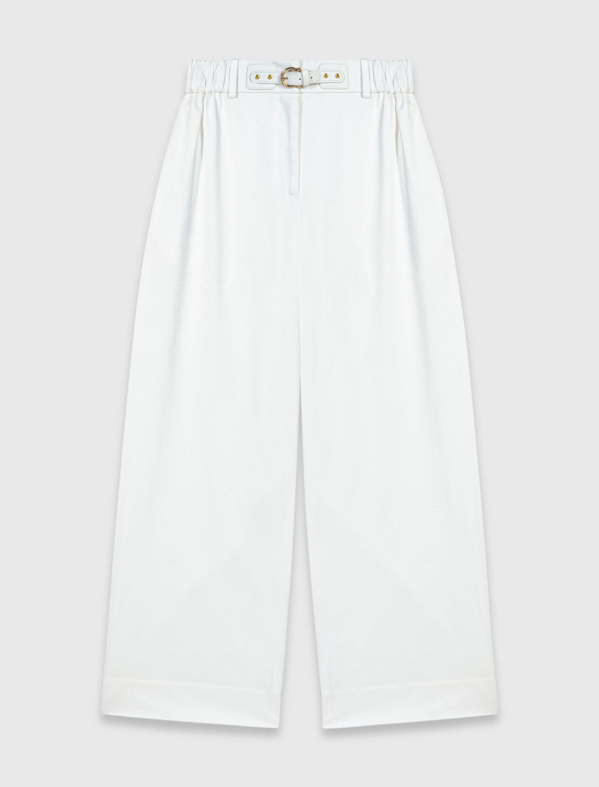Wide-leg cotton trousers | Maje