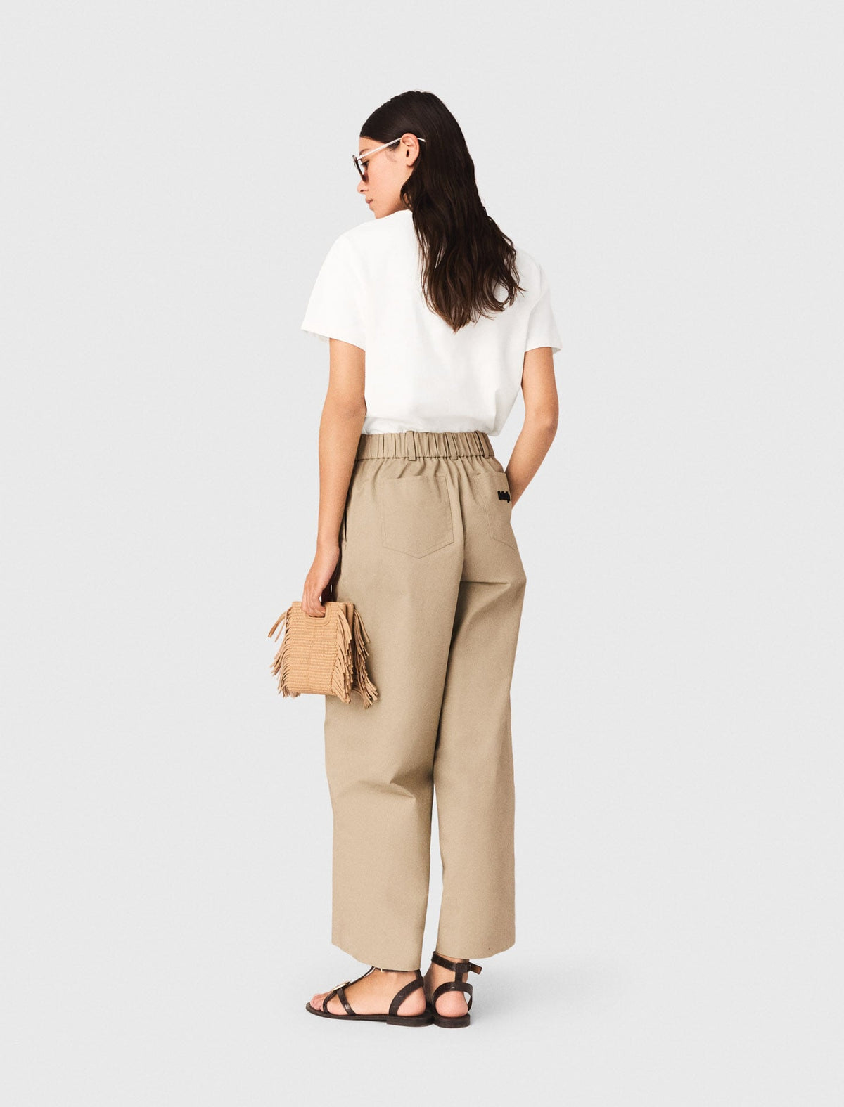 T-shirt with small embroidered logo | Maje