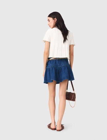 Gold jewellery cardigan | Maje