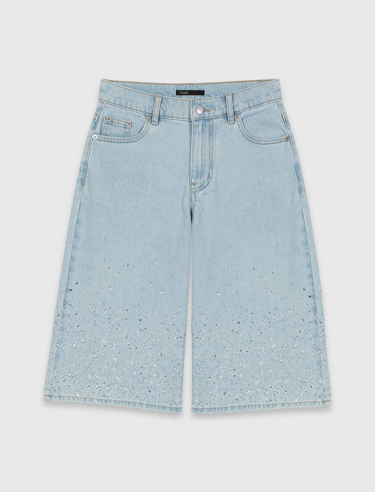 Rhinestone Bermuda shorts | Maje