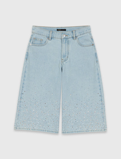 Rhinestone Bermuda shorts | Maje