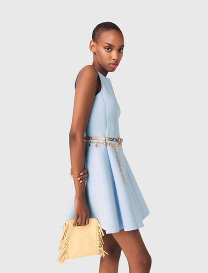 Skater dress with jewelled bows | Maje