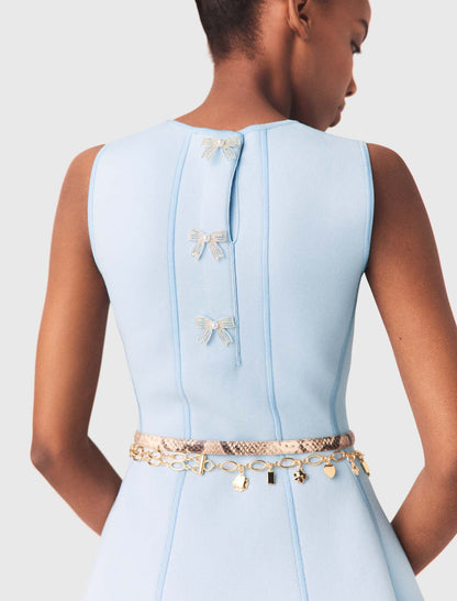 Skater dress with jewelled bows | Maje