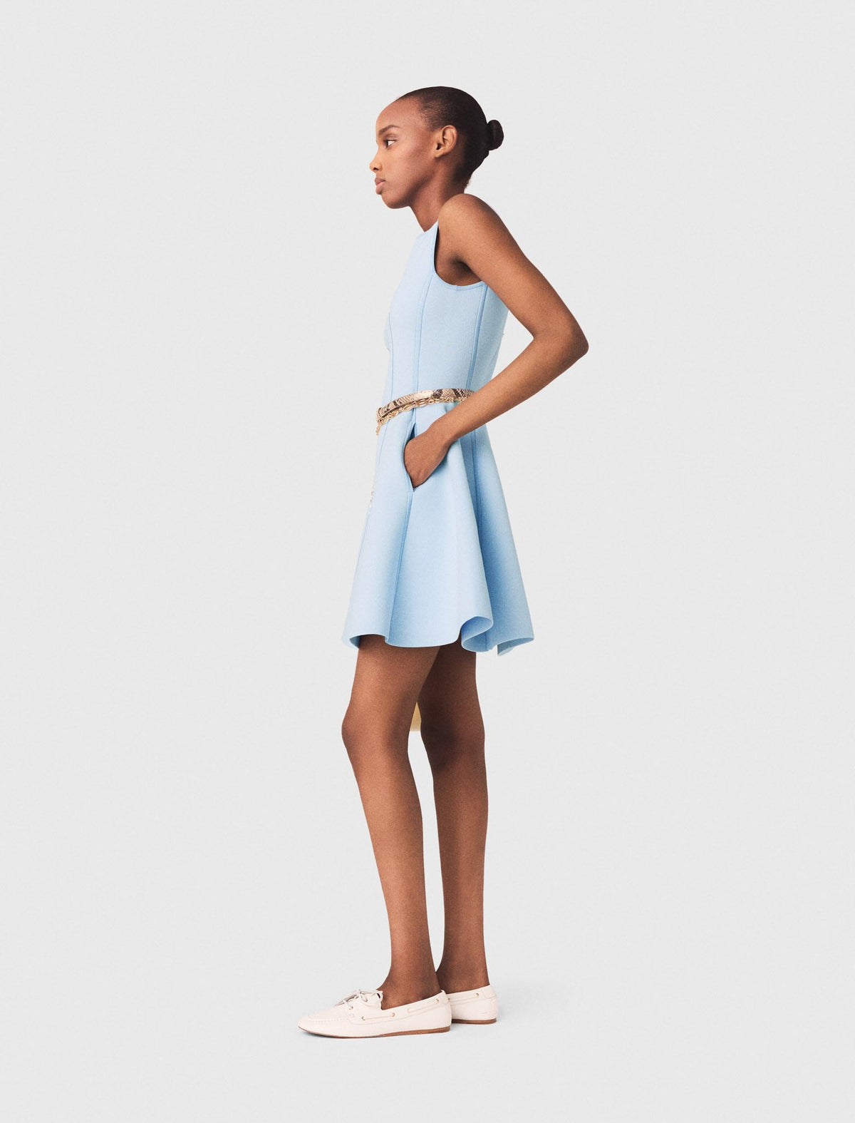 Skater dress with jewelled bows | Maje