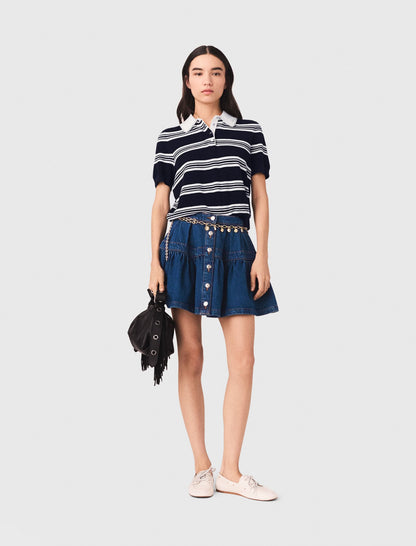 Short denim skirt | Maje