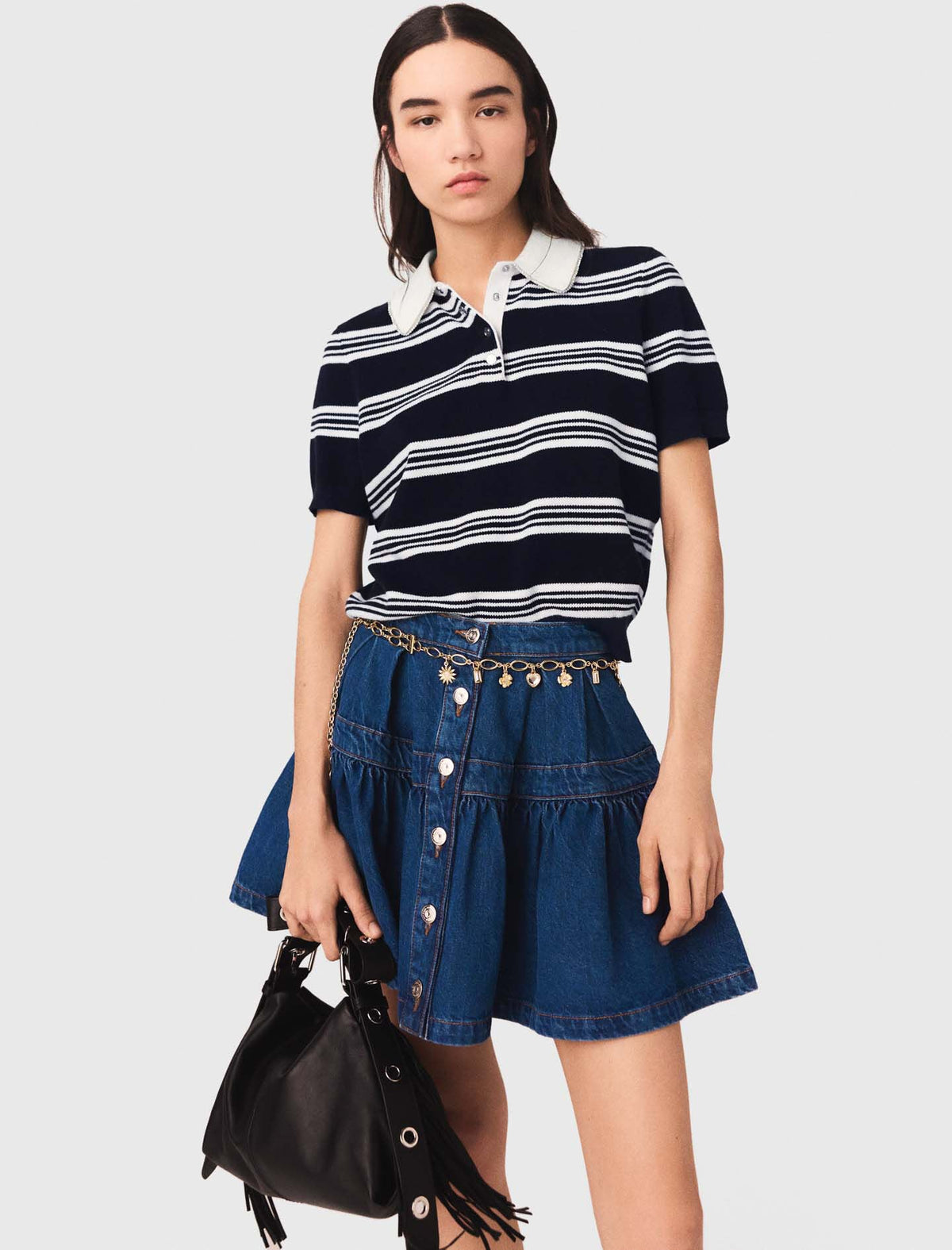 Short denim skirt | Maje