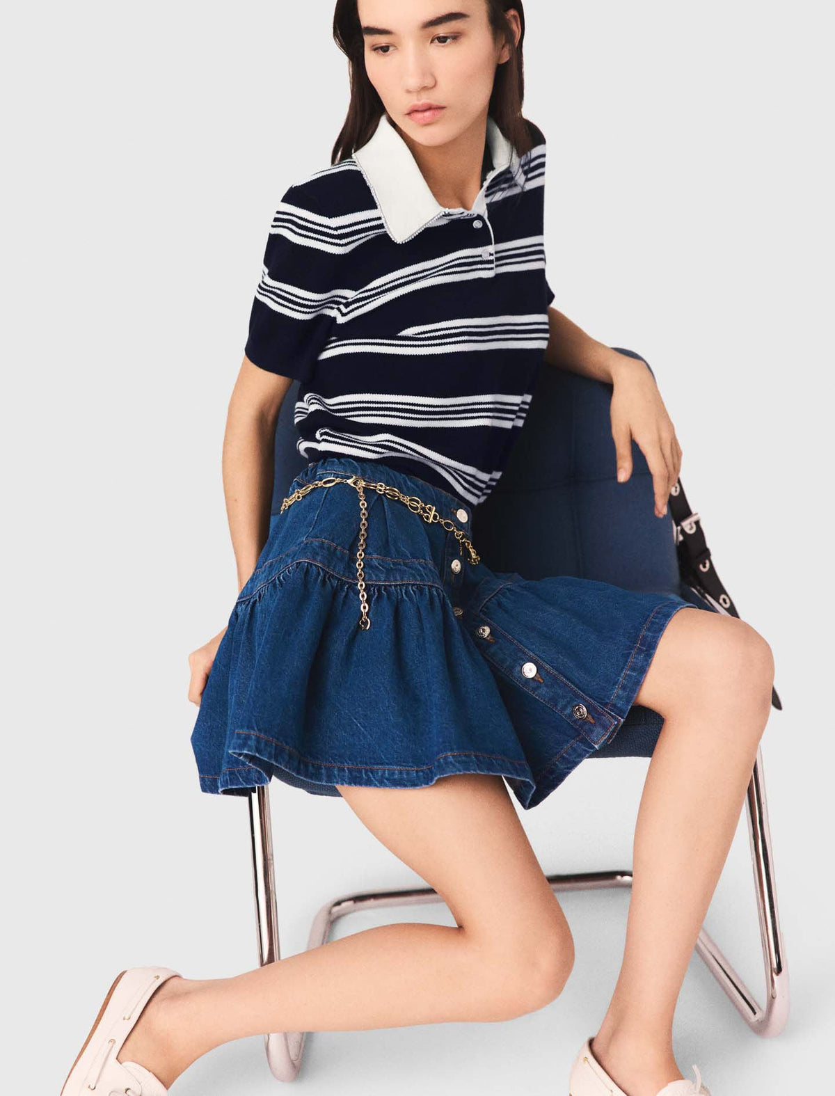 Short denim skirt | Maje