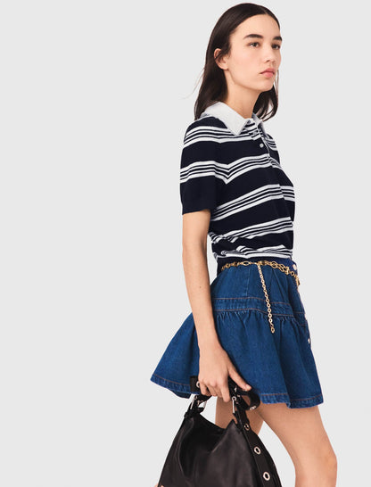 Short denim skirt | Maje