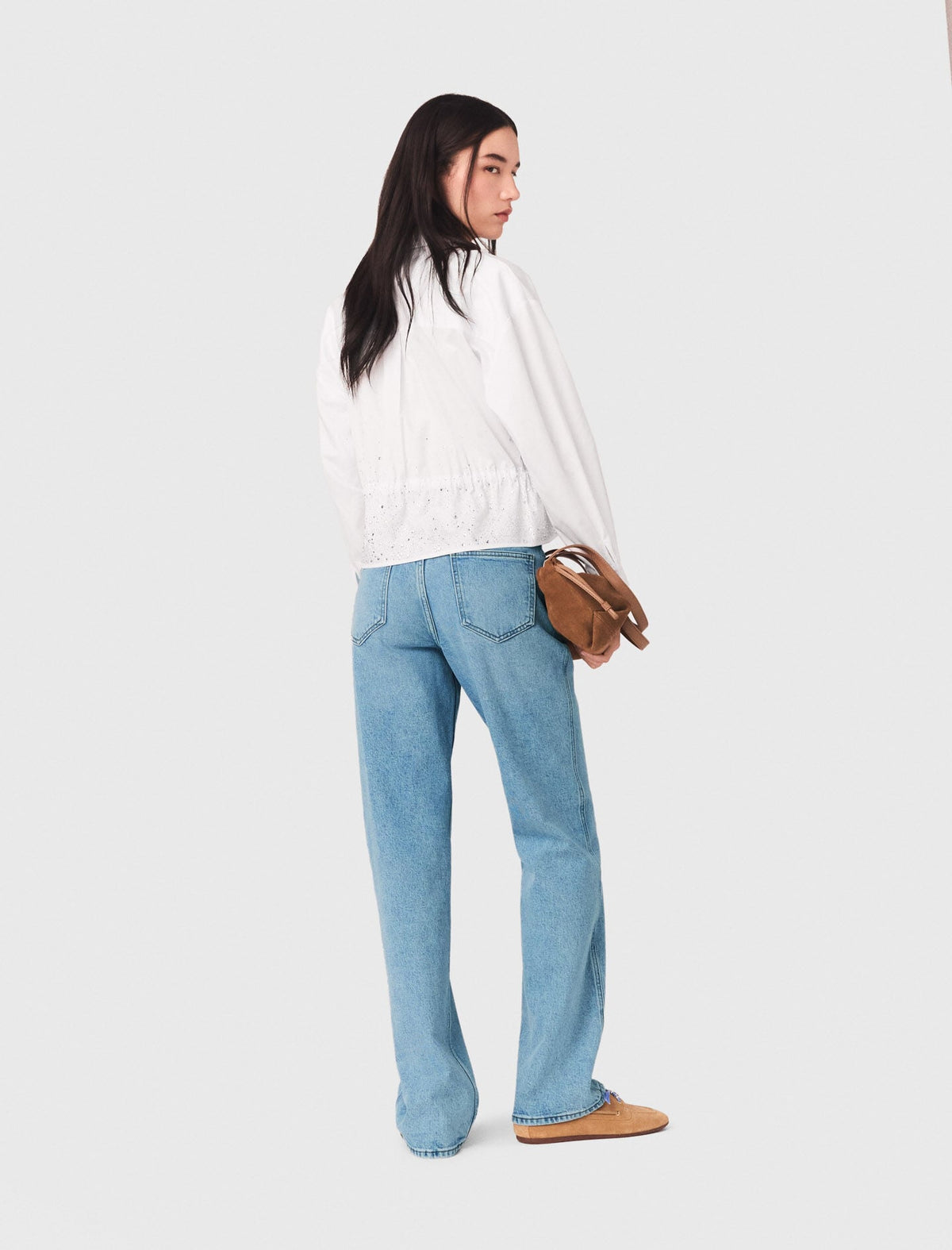 Straight jeans with chains | Maje