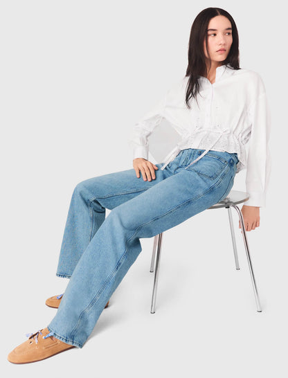 Straight jeans with chains | Maje