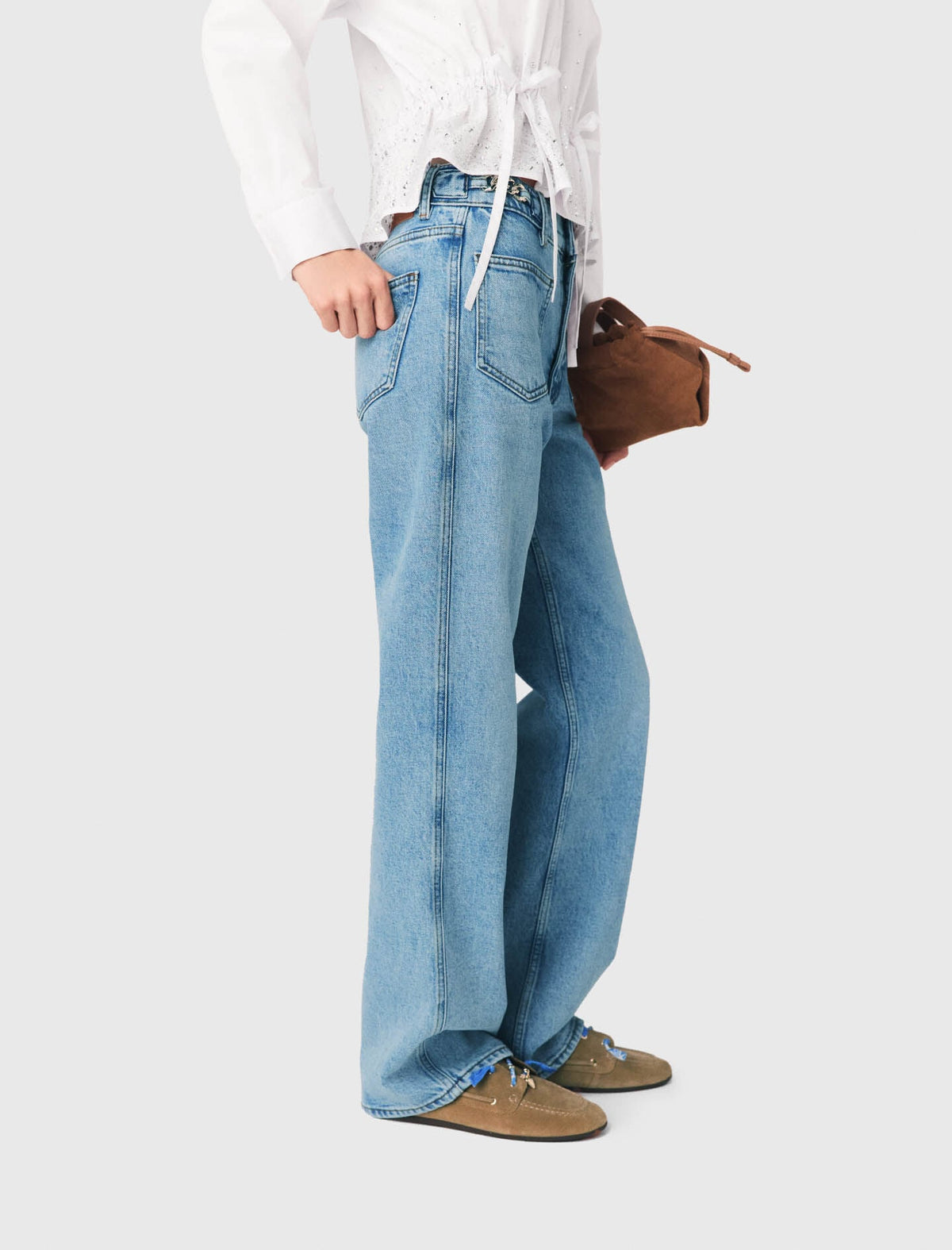 Straight jeans with chains | Maje
