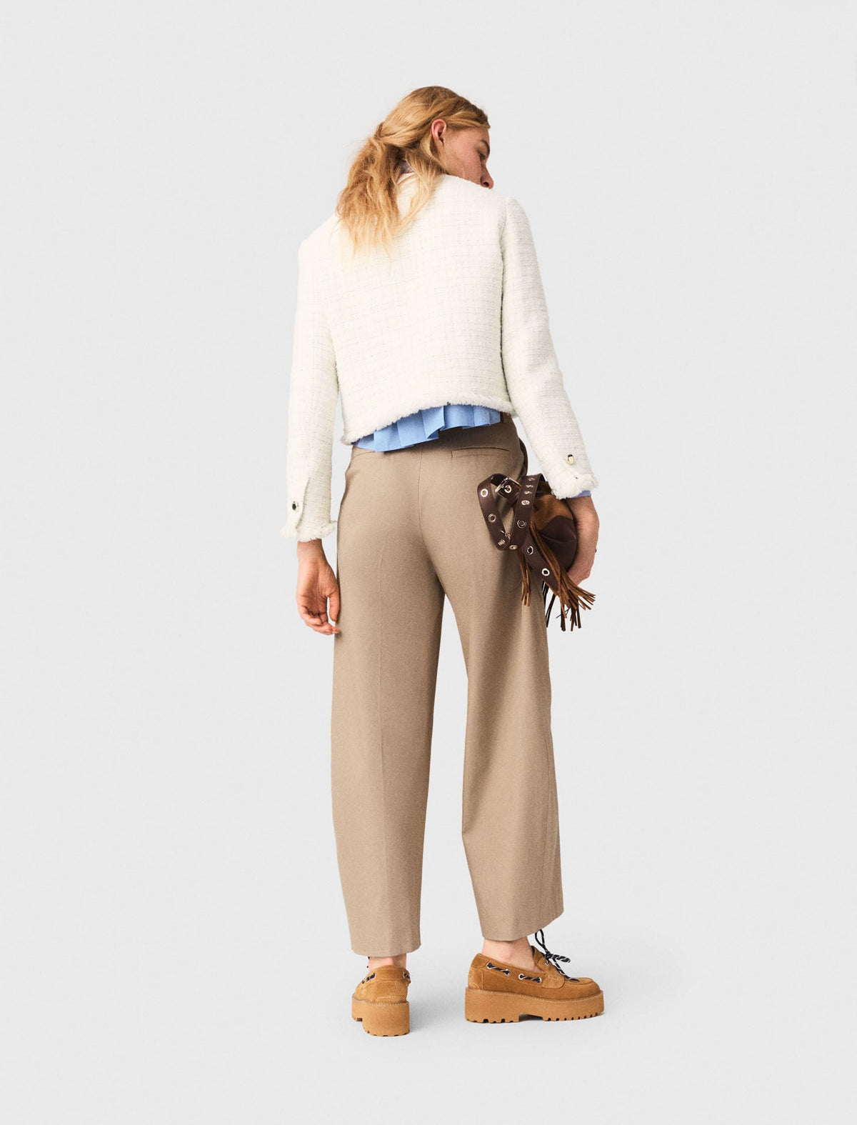 Cropped tweed jacket | Maje