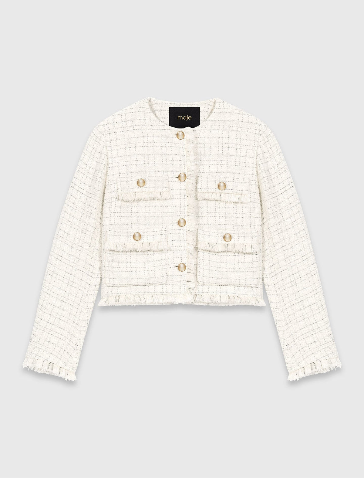 Cropped tweed jacket | Maje