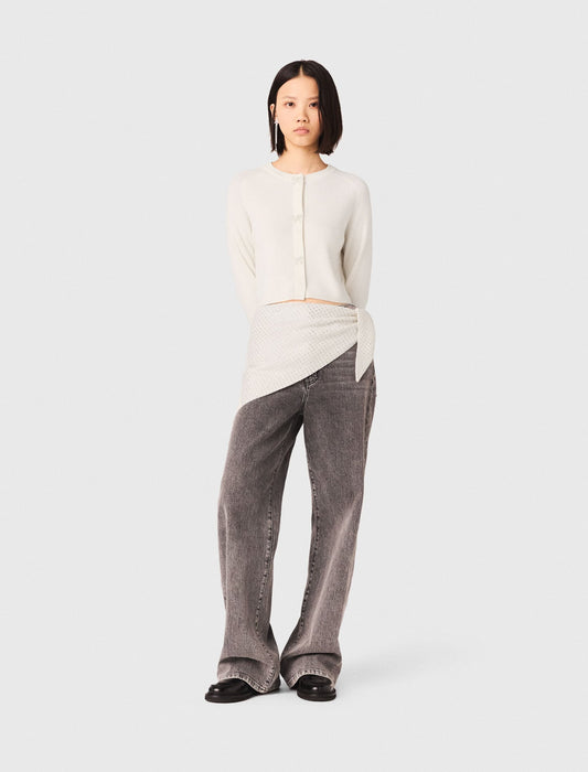 Bow jewellery button cardigan | Maje