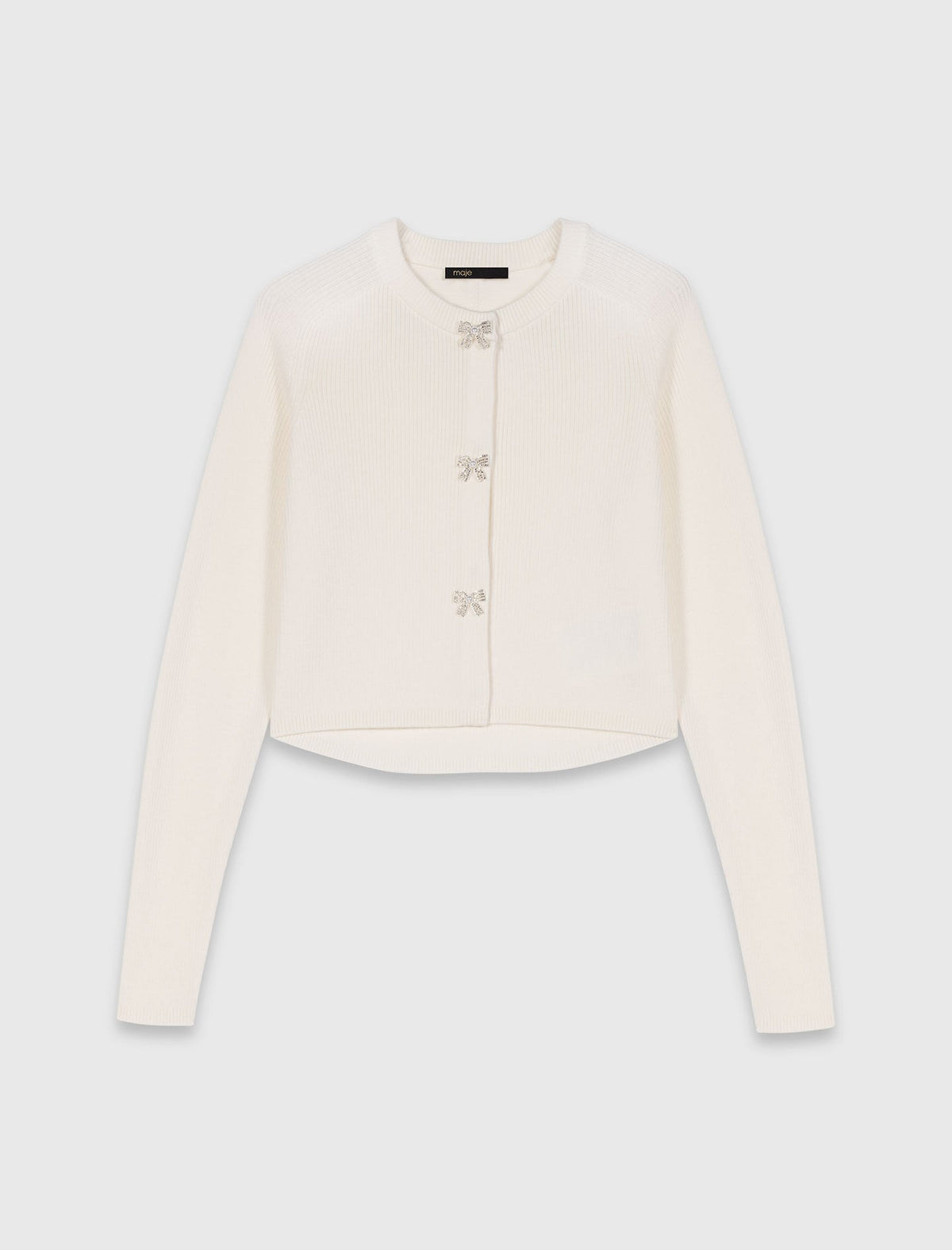 Bow jewellery button cardigan | Maje