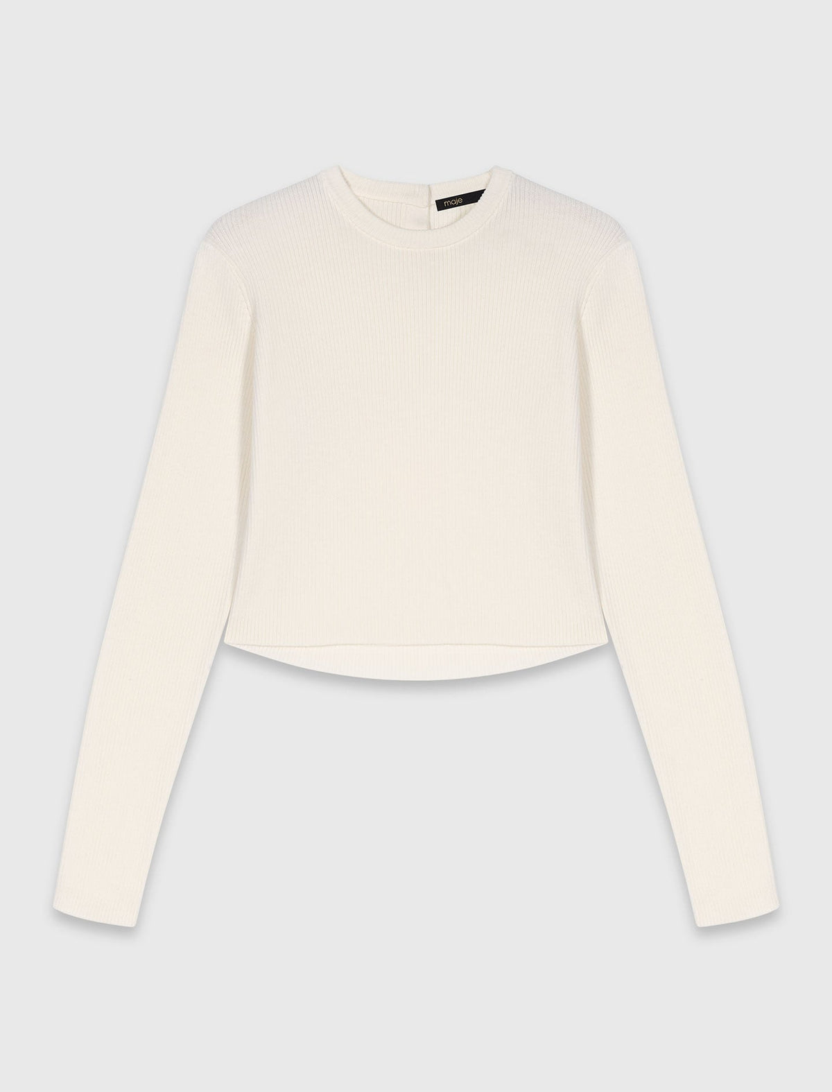 Sweater with jewelled buttons | Maje