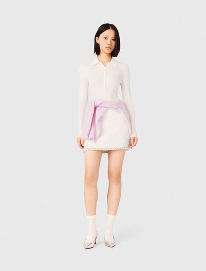 Ribbed polo sweater | Maje