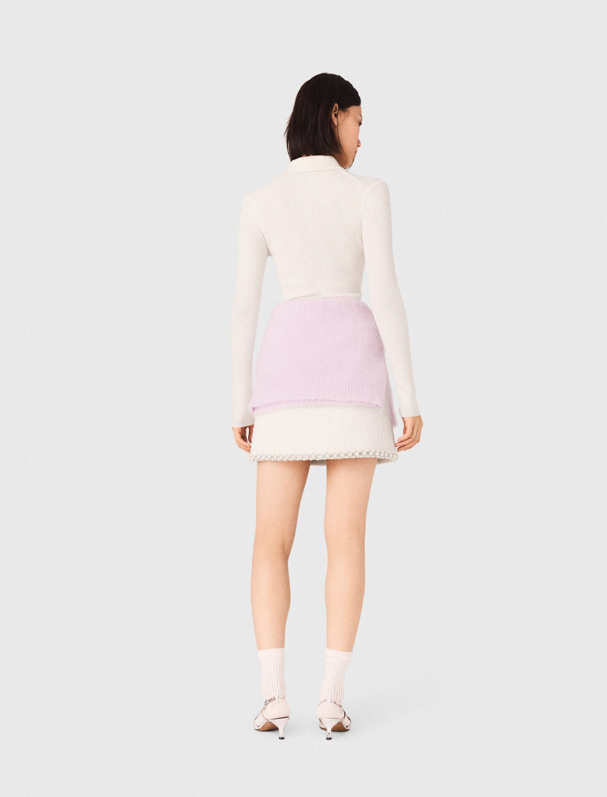 Ribbed polo sweater | Maje