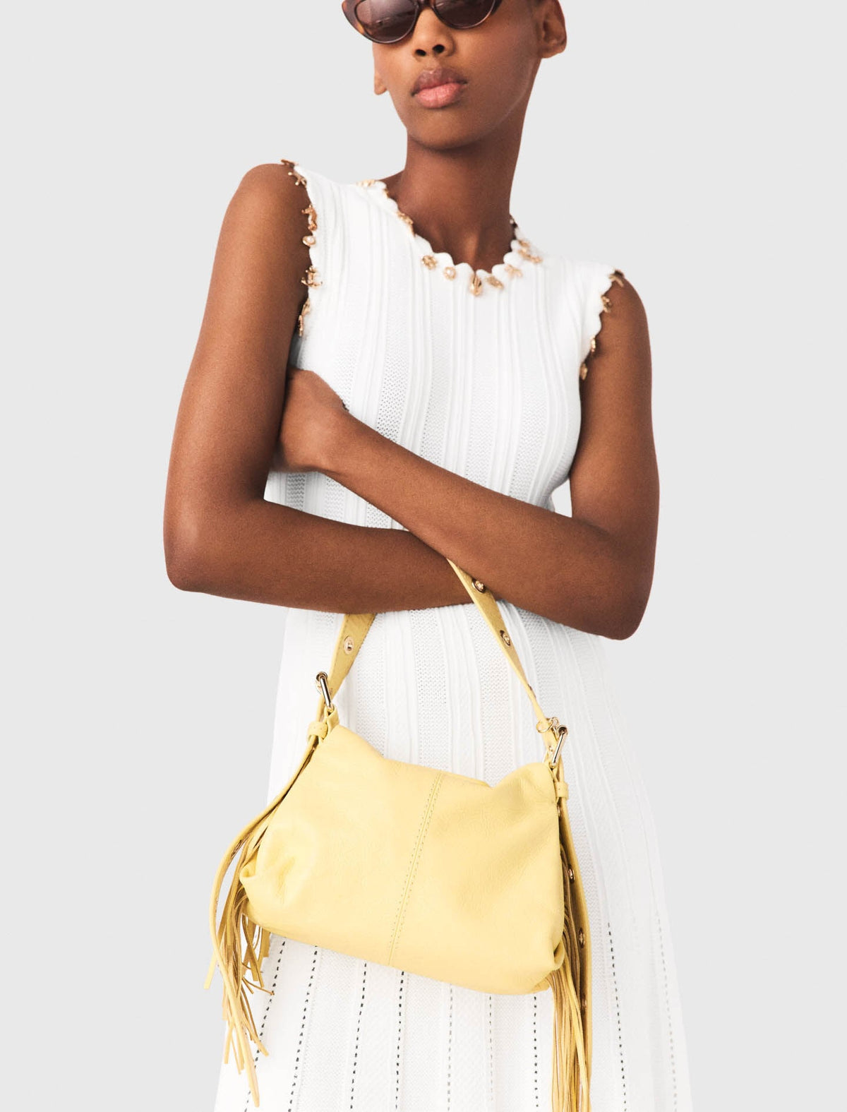 Matte crackle Miss M mini bag | Maje