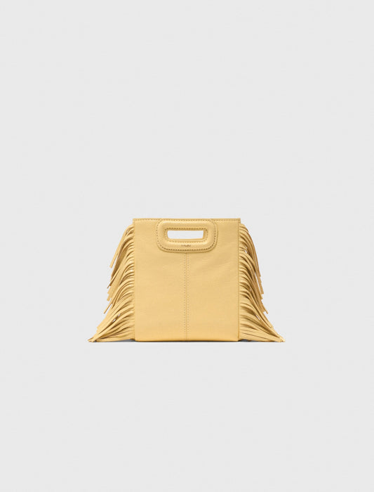 Matte crackled leather M Mini bag | Maje