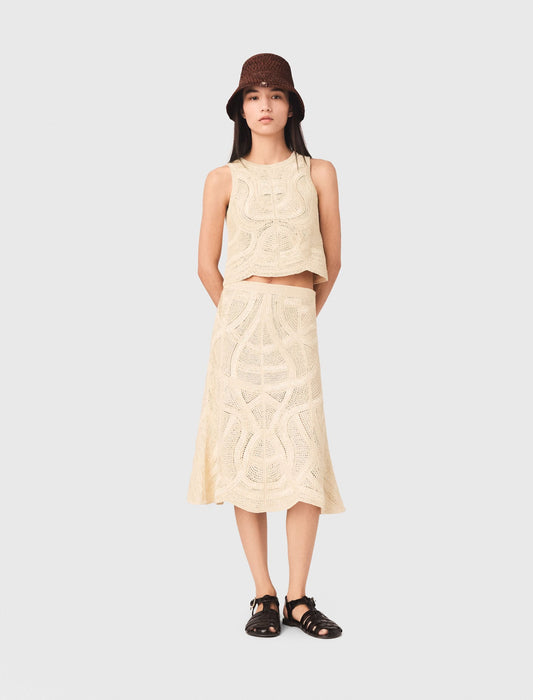 Long crochet skirt | Maje
