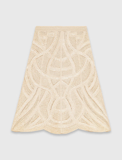 Long crochet skirt | Maje