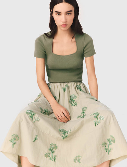 Beaded technical skirt | Maje