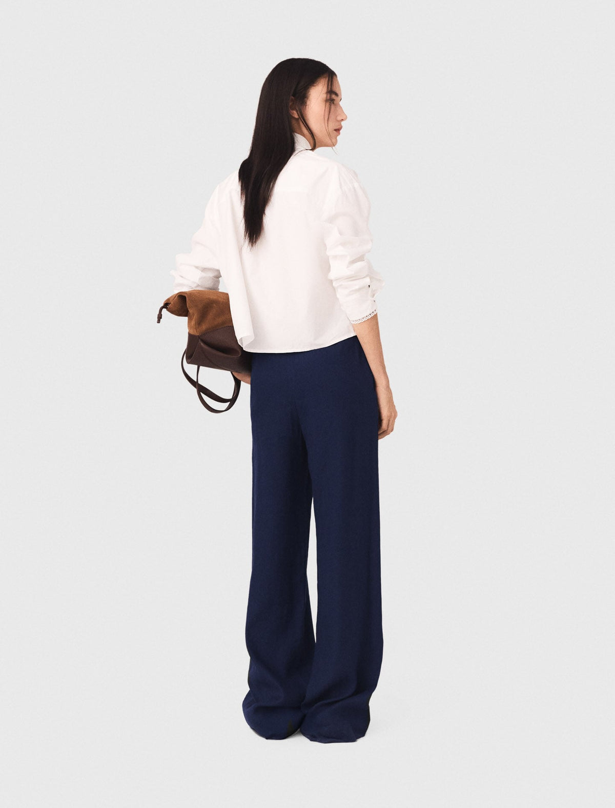 Linen-blend sailor trousers | Maje