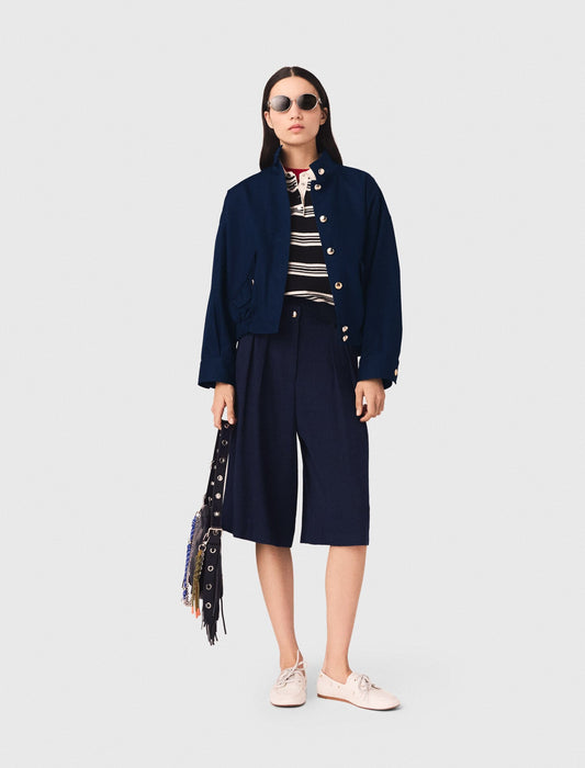 Cotton bomber jacket | Maje