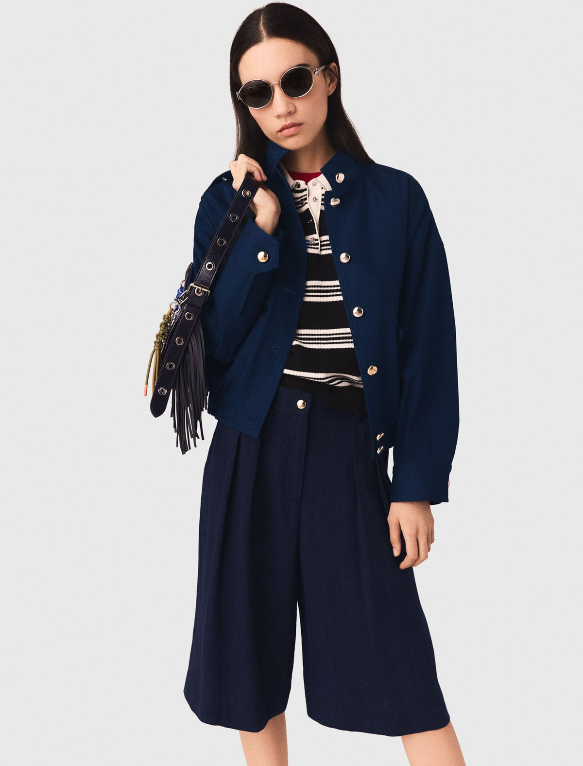 Cotton bomber jacket | Maje