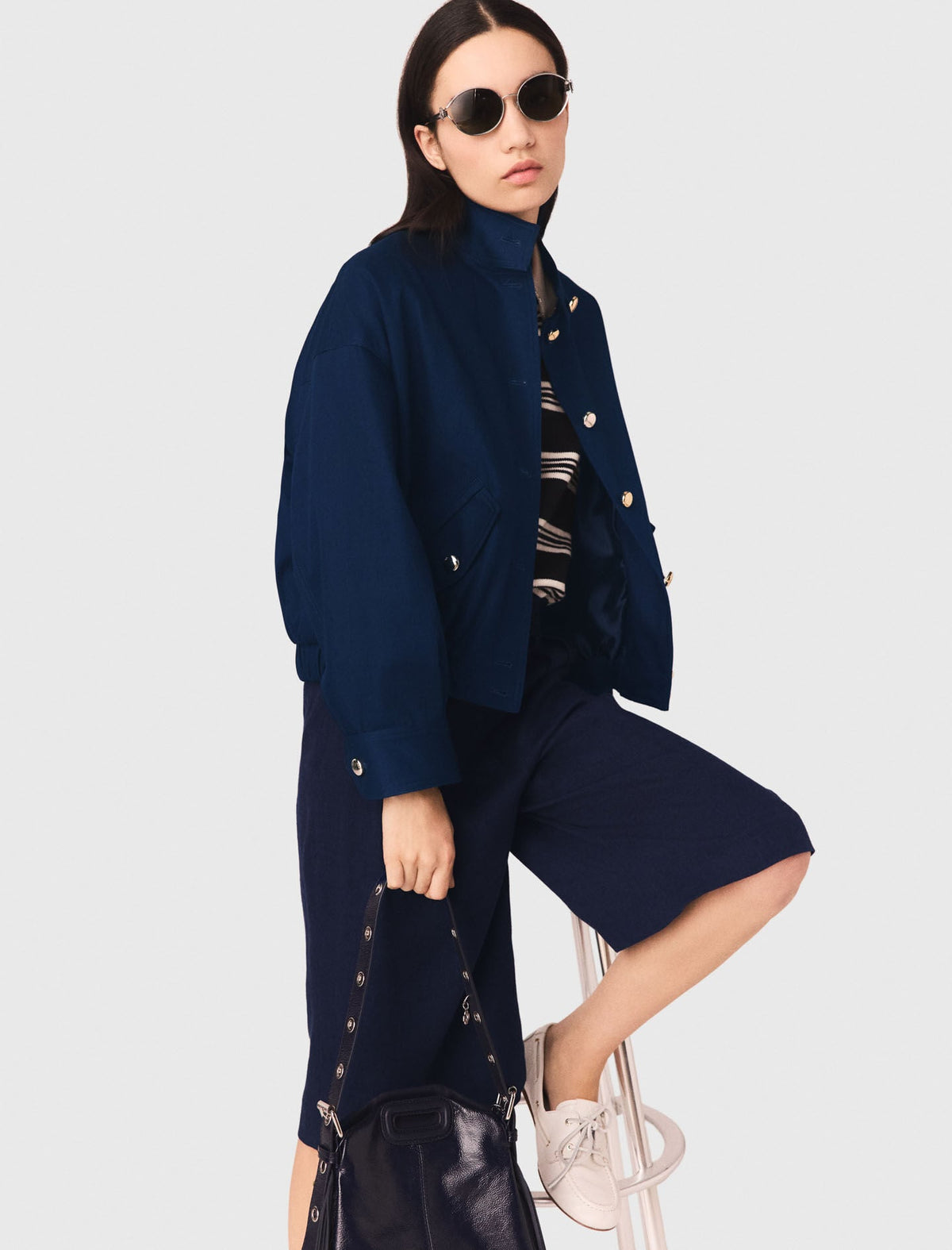Cotton bomber jacket | Maje