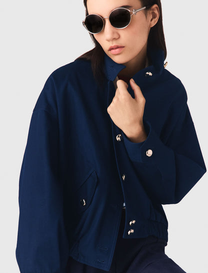 Cotton bomber jacket | Maje