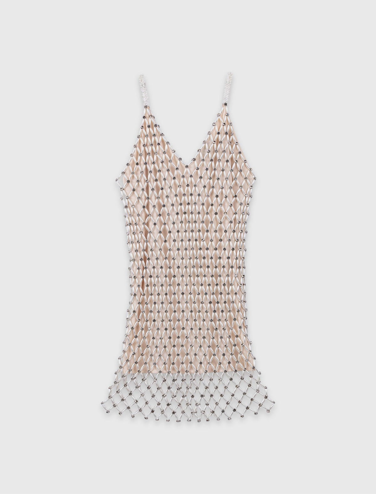 Short Beaded Dress With Lining | Maje