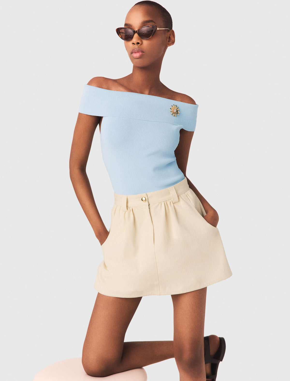 Cotton skort | Maje