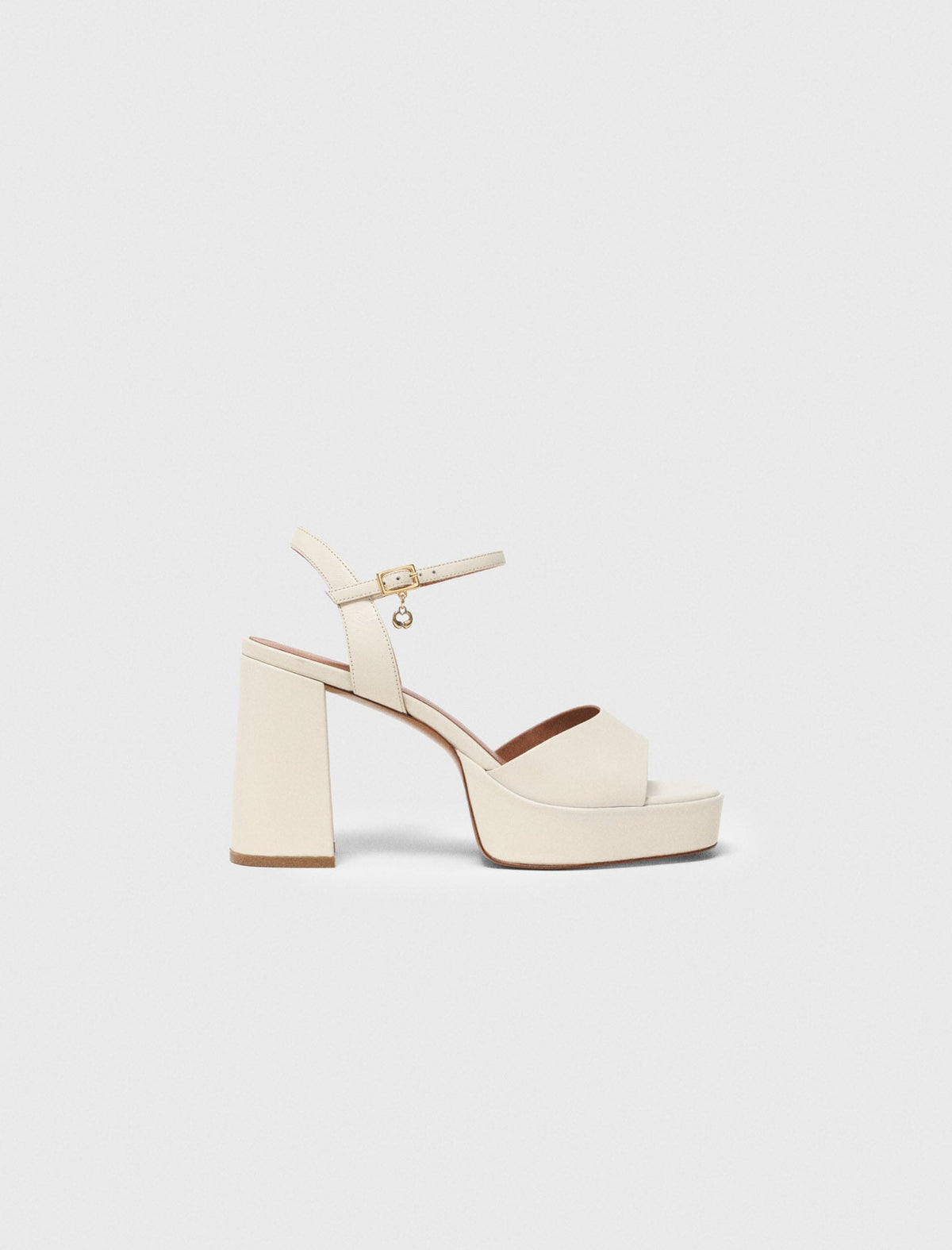 Leather platform sandals | Maje