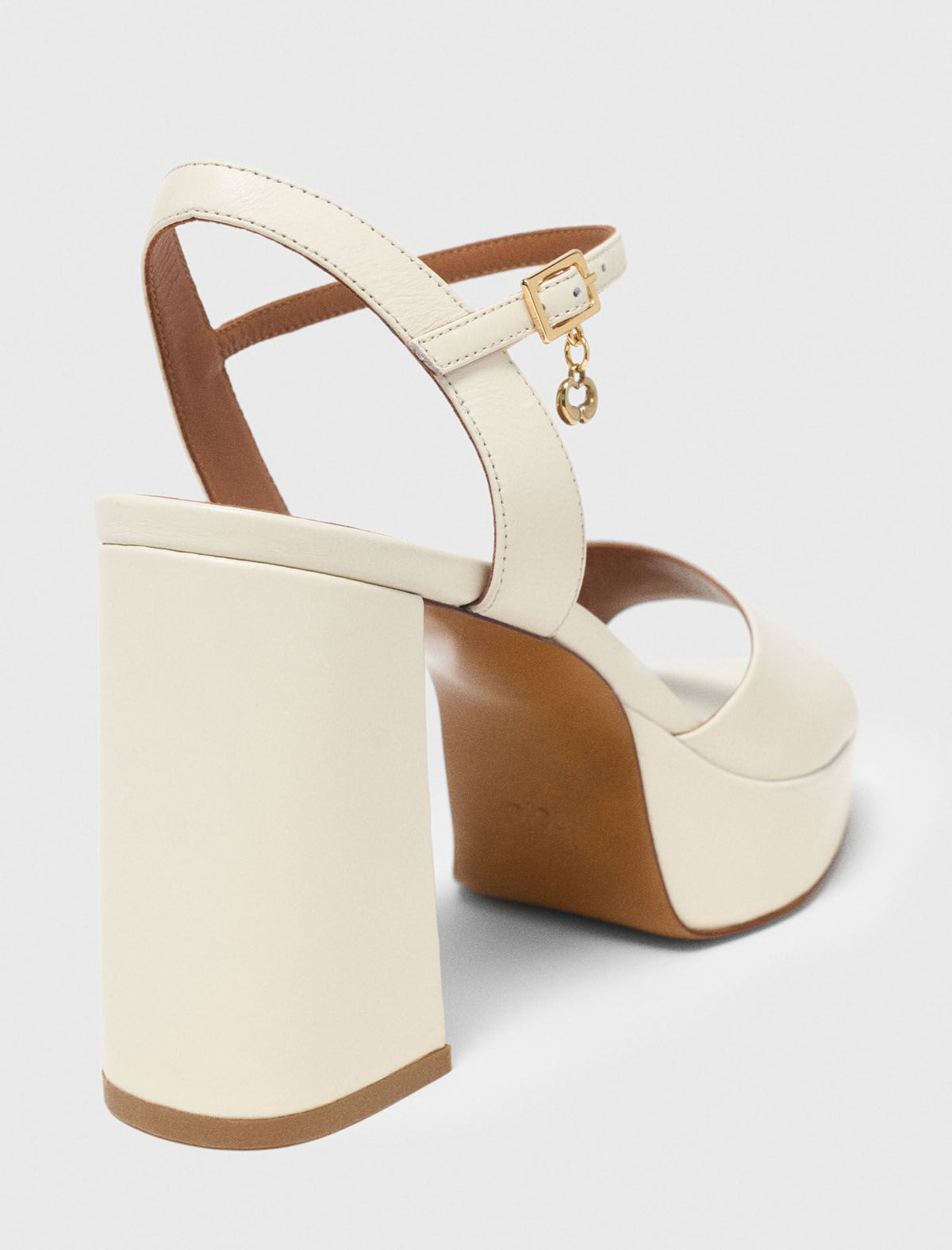 Leather platform sandals | Maje