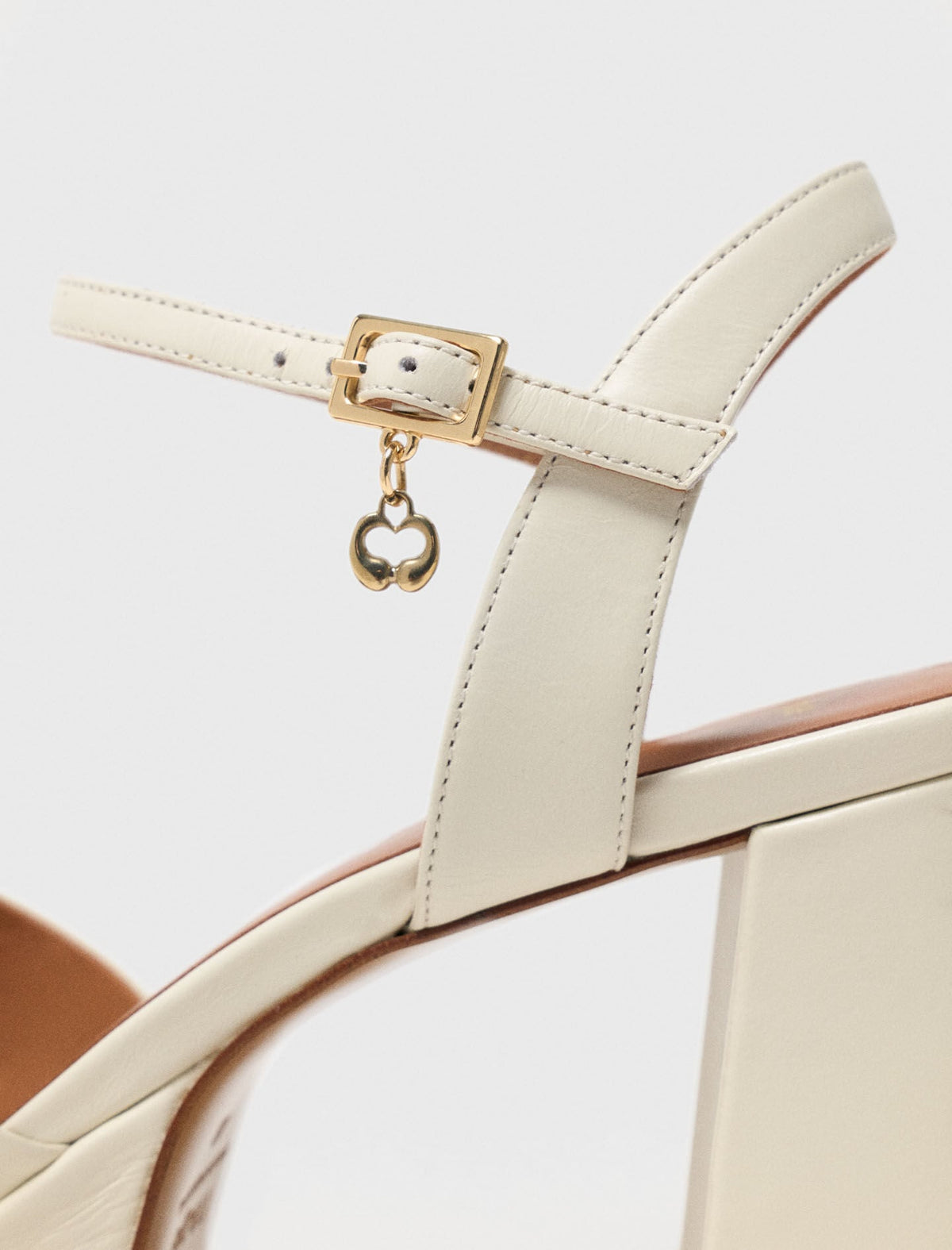 Leather platform sandals | Maje